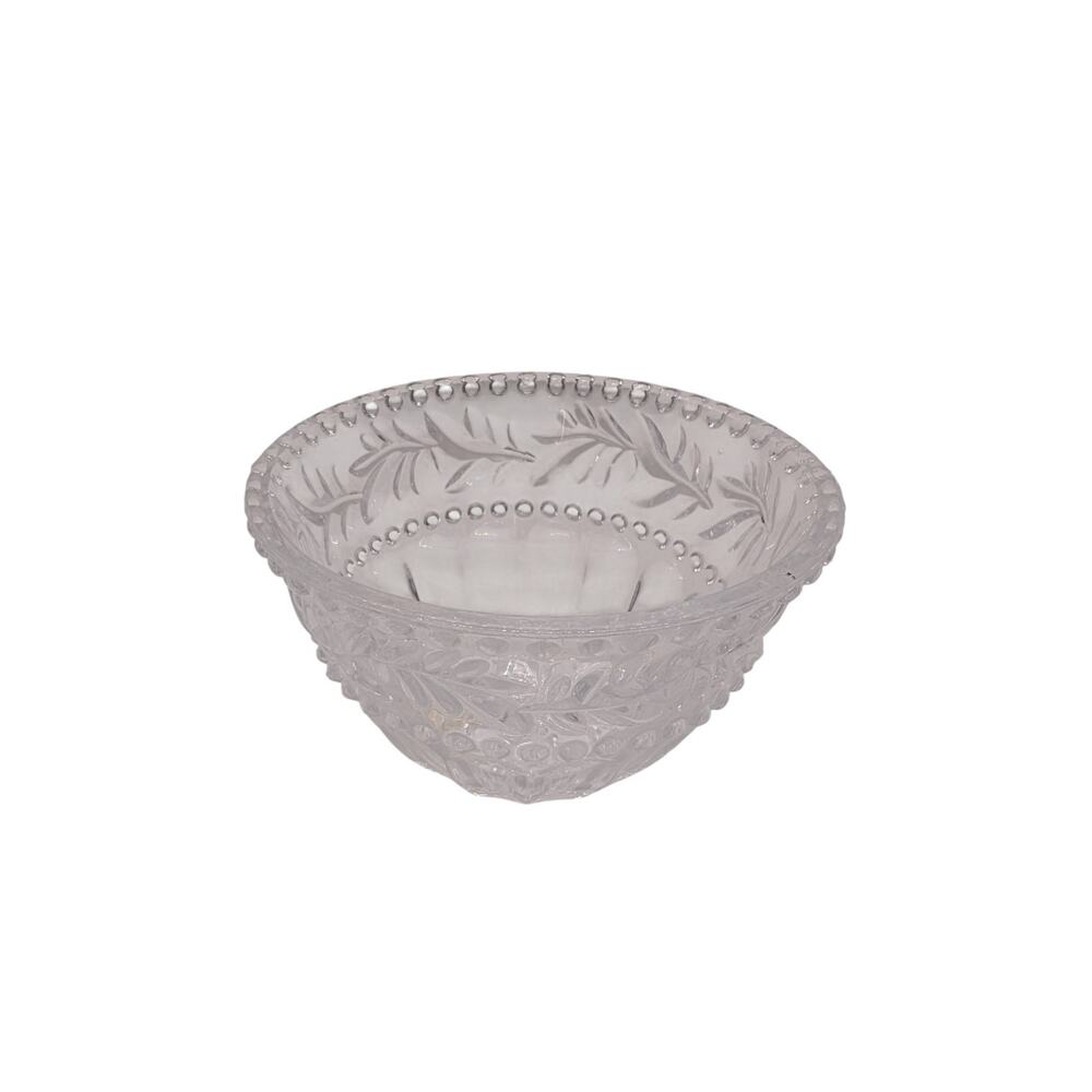 Vintage Fifth Avenue Atrium Crystal Ltd Leaf Studded Candy Bowl - Free Shipping